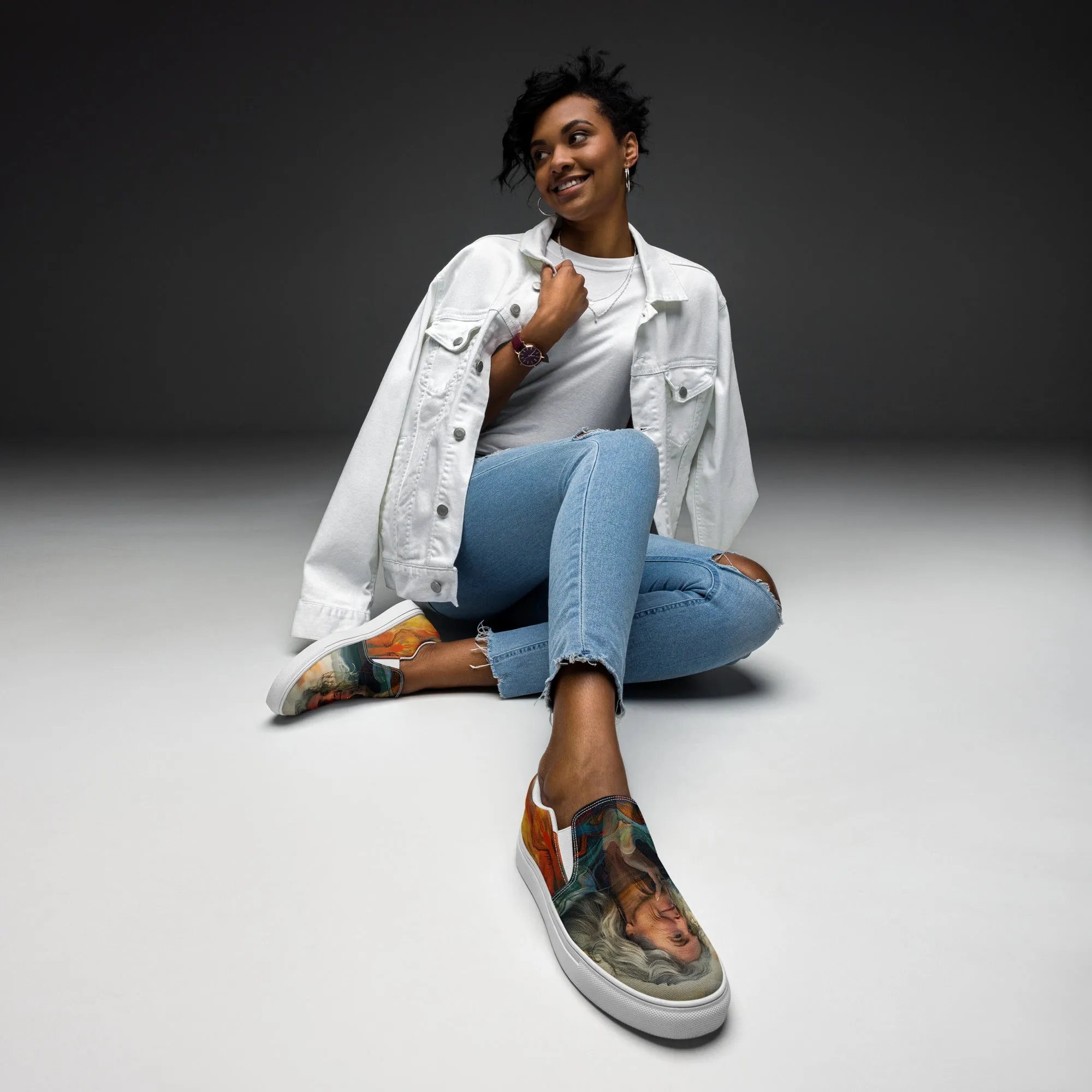 Serenity Within Women’s slip-on canvas shoes