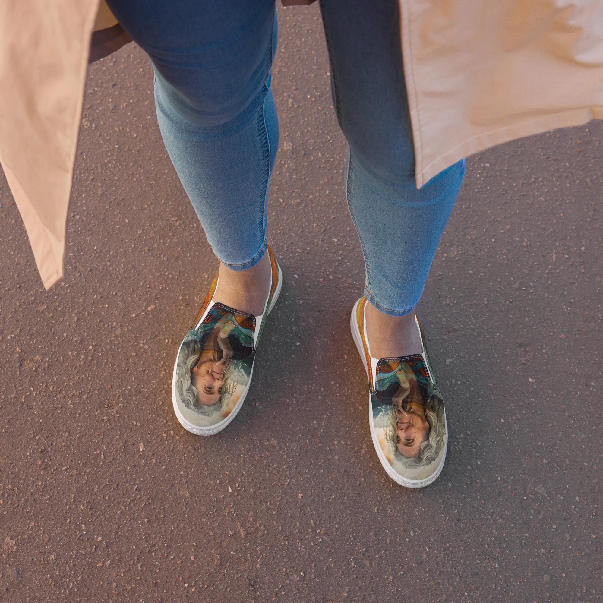 Serenity Within Women’s slip-on canvas shoes