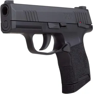 Sig Sauer P365 4.5mm Steel BB Cal. CO2-Powered Semi-Automatic Air Pistol - 20rd BB Magazine & Green High Visibility 3-Dot Fixed Sights Included