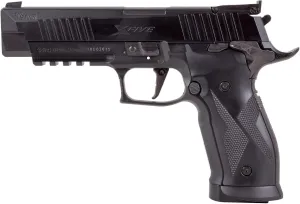 Sig Sauer X-Five CO2-Powered .177 Caliber Semi-Auto Black Air Pistol with 20rd Pellet Mag - CO2 Cartridges Not Included
