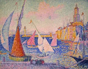 Signac St Tropez Harbor Noil On Canvas 1899 By Paul Signac Poster Print by (18 x 24)
