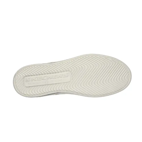 Skechers Men Canvas Laced Slip On Trainers - 205135 - Navy