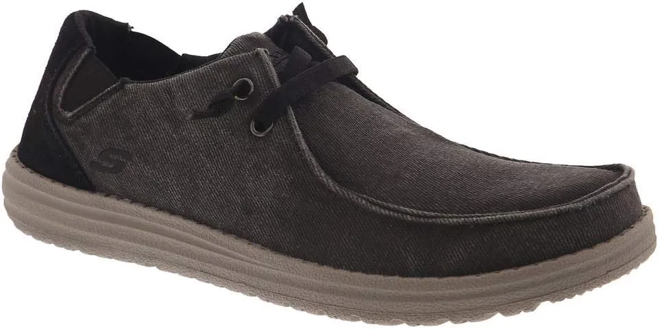 Skechers Men's Melson-Raymon Canvas Slip on Moccasin