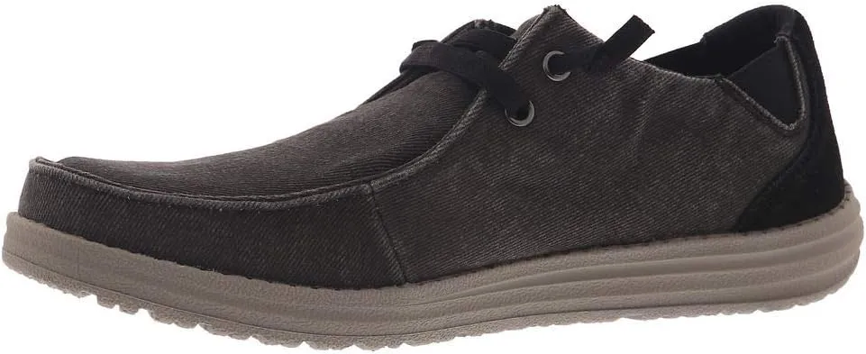 Skechers Men's Melson-Raymon Canvas Slip on Moccasin