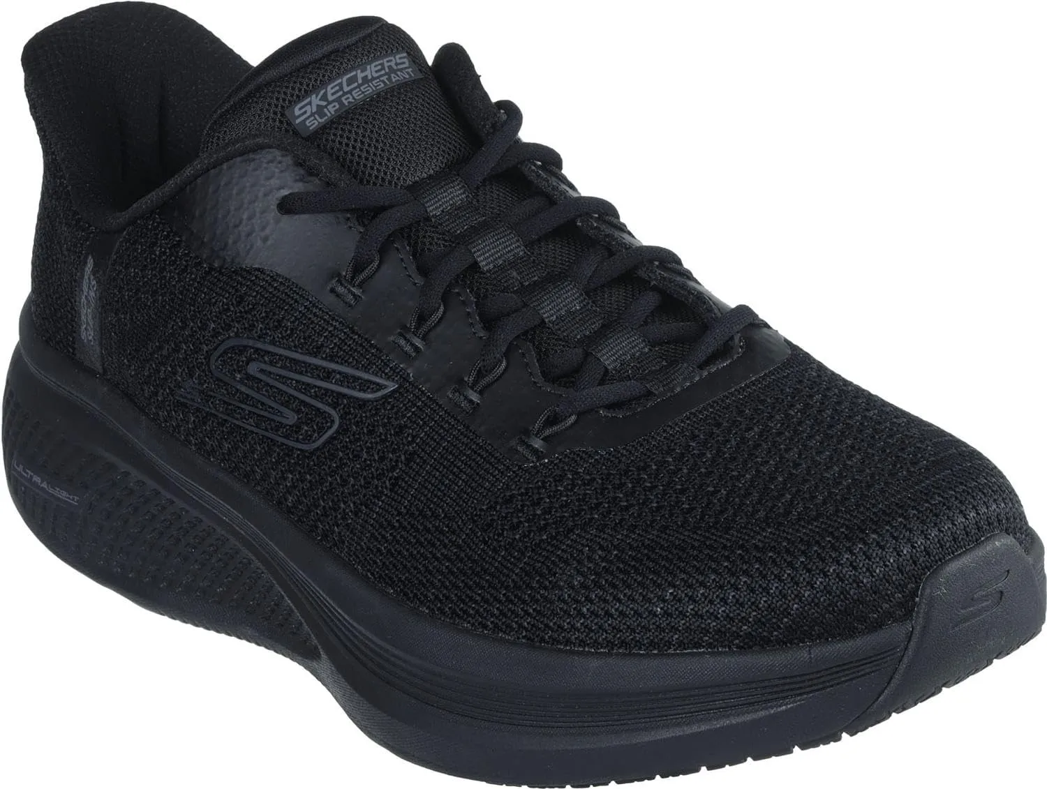Skechers - Mens Work Slip-Resistant: Go Run Elevate 2.0 Slip On Shoes, Color Black, Size: 14 M US