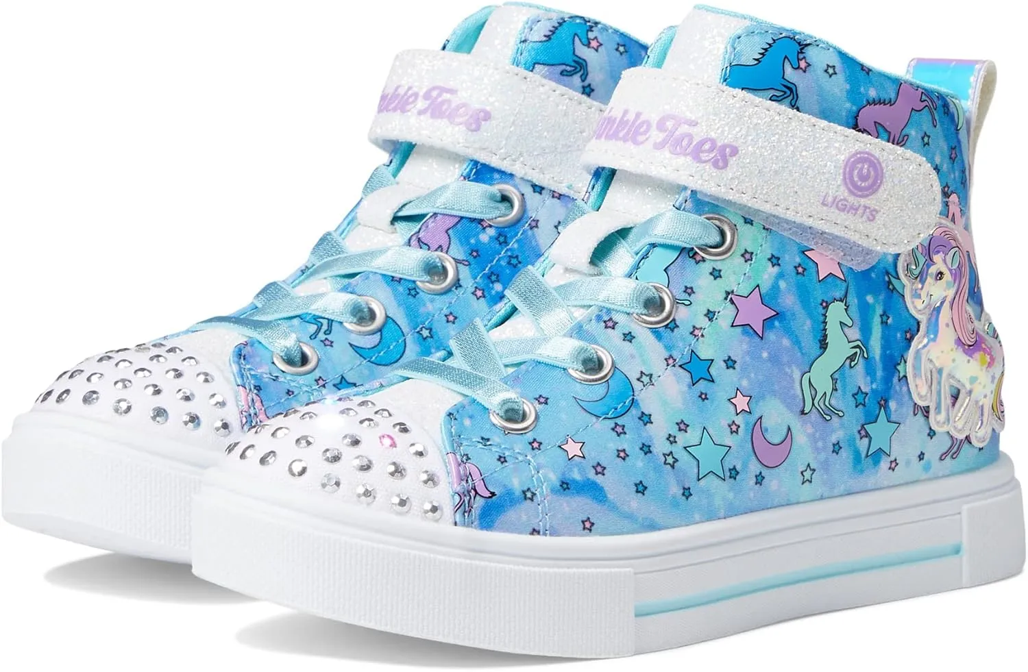 Skechers unisex-child Twinkle Toes Twinkle Sparks Unicorn Dayd Sneaker