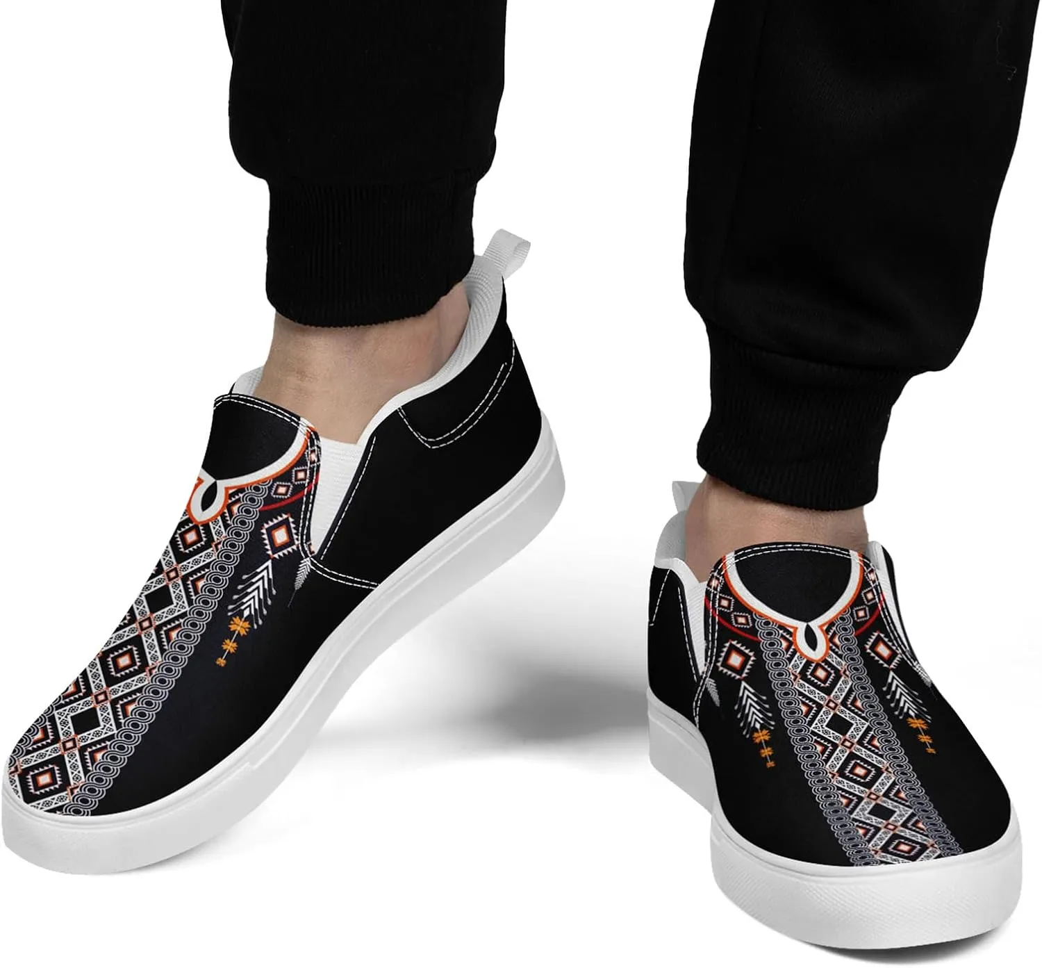 Slip on Shoes for Men Women Canvas Sneakers Loafers Classic Low Top Casual Shoes
