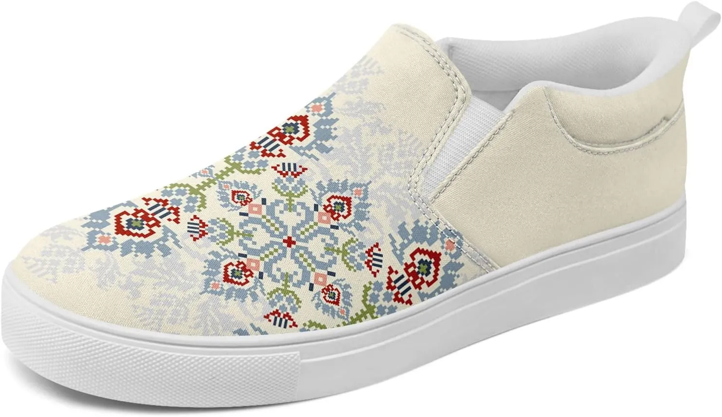 Slip on Shoes for Men Women Canvas Sneakers Loafers Classic Low Top Casual Shoes