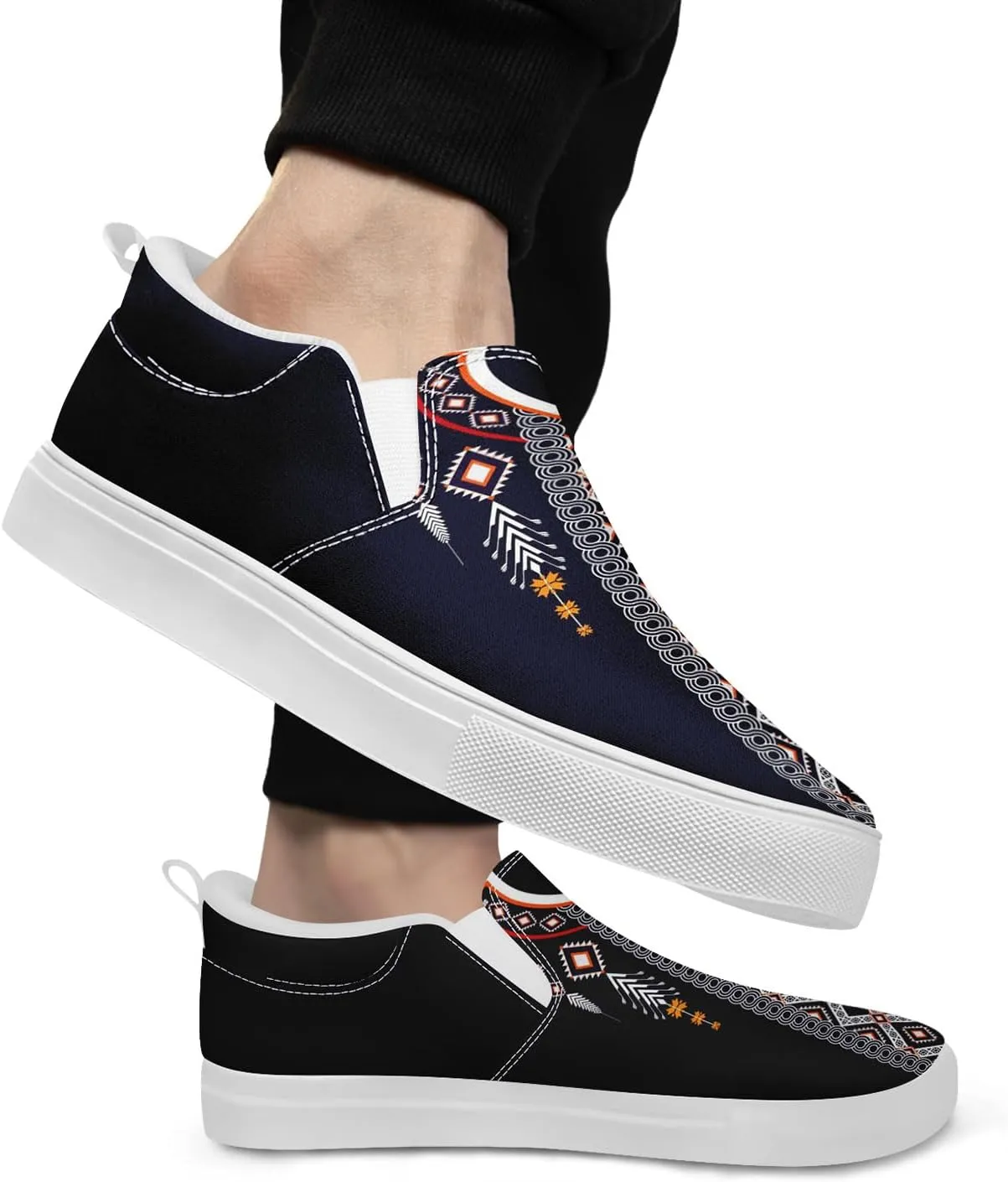 Slip on Shoes for Men Women Canvas Sneakers Loafers Classic Low Top Casual Shoes