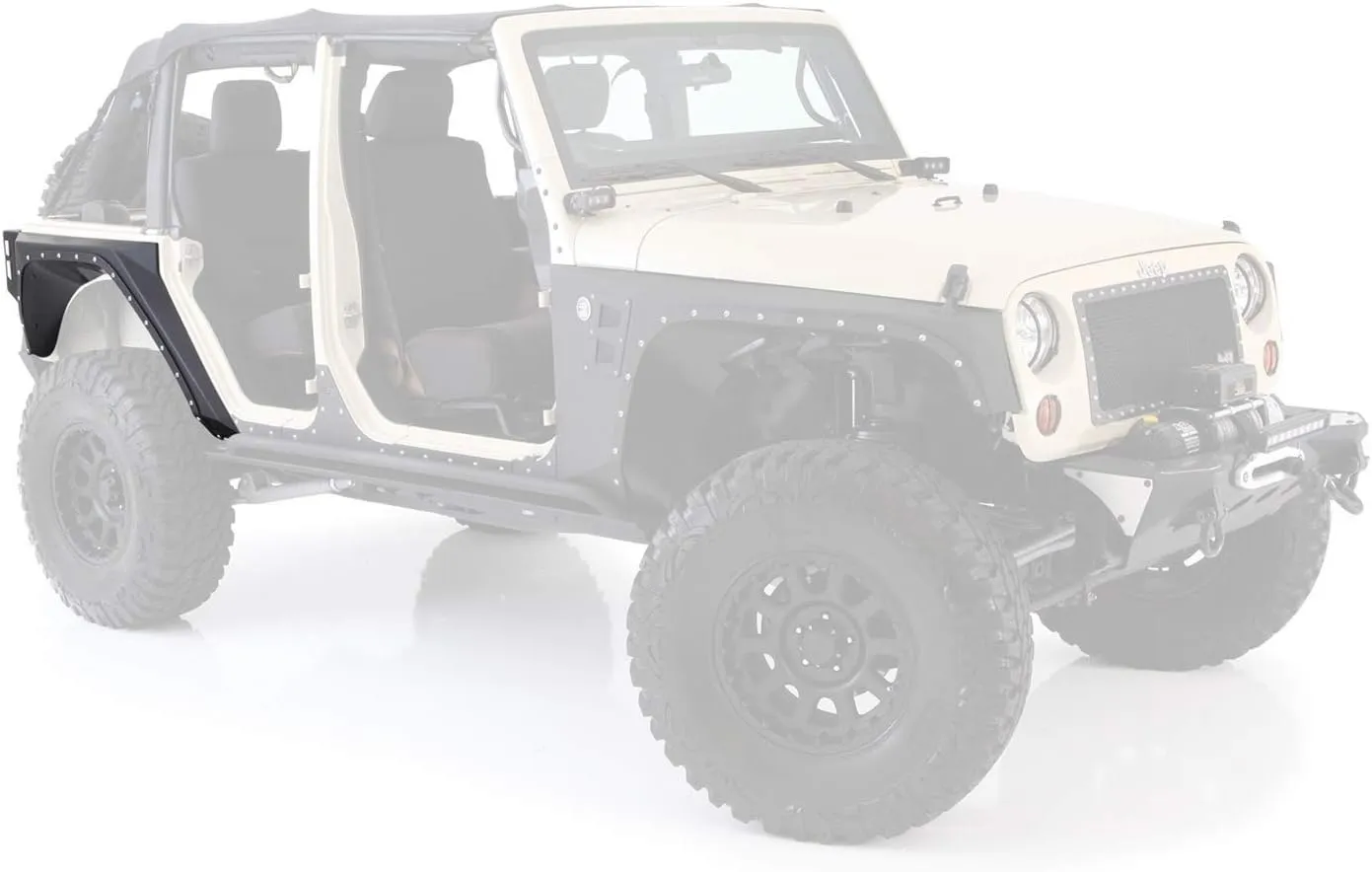 Smittybilt 76882 Jeep Wrangler XRC Armor Rear Corner Guards - JK - Corner Guards