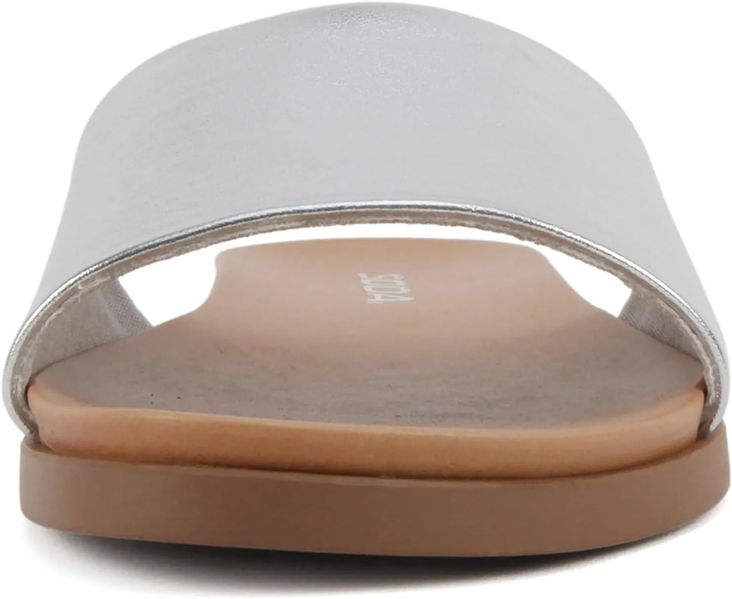 Soda “Board” ~ Women Open Round Toe Single Band Slide Sandal