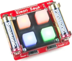 SparkFun Simon Says - Through-Hole Soldering Kit - Beginning Skill Level Project Build a Game Use for STEM Education Learning Classroom at Home Library Makerspace Fun for Kids and Adults