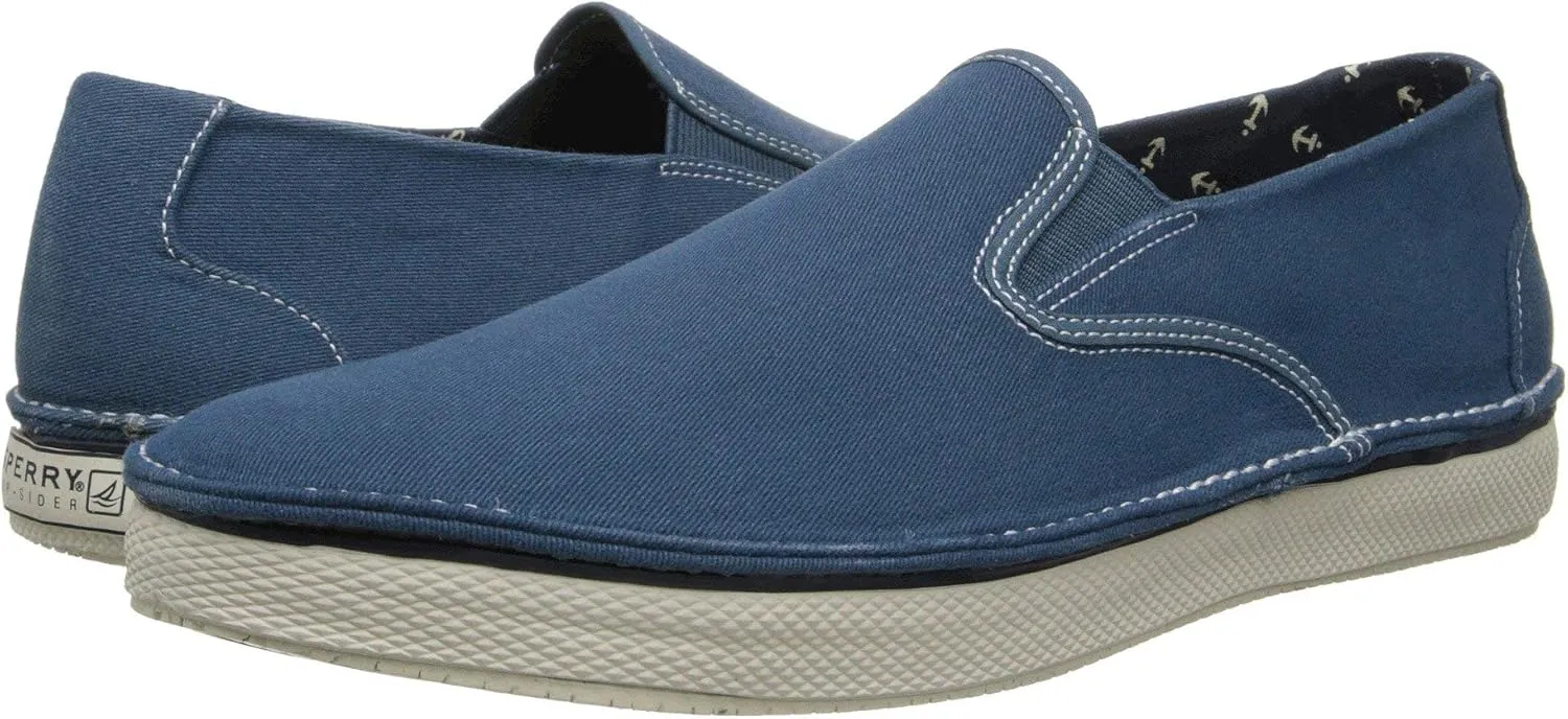 Sperry Cruz Slip On Blue Salt Wash 9 M (D)