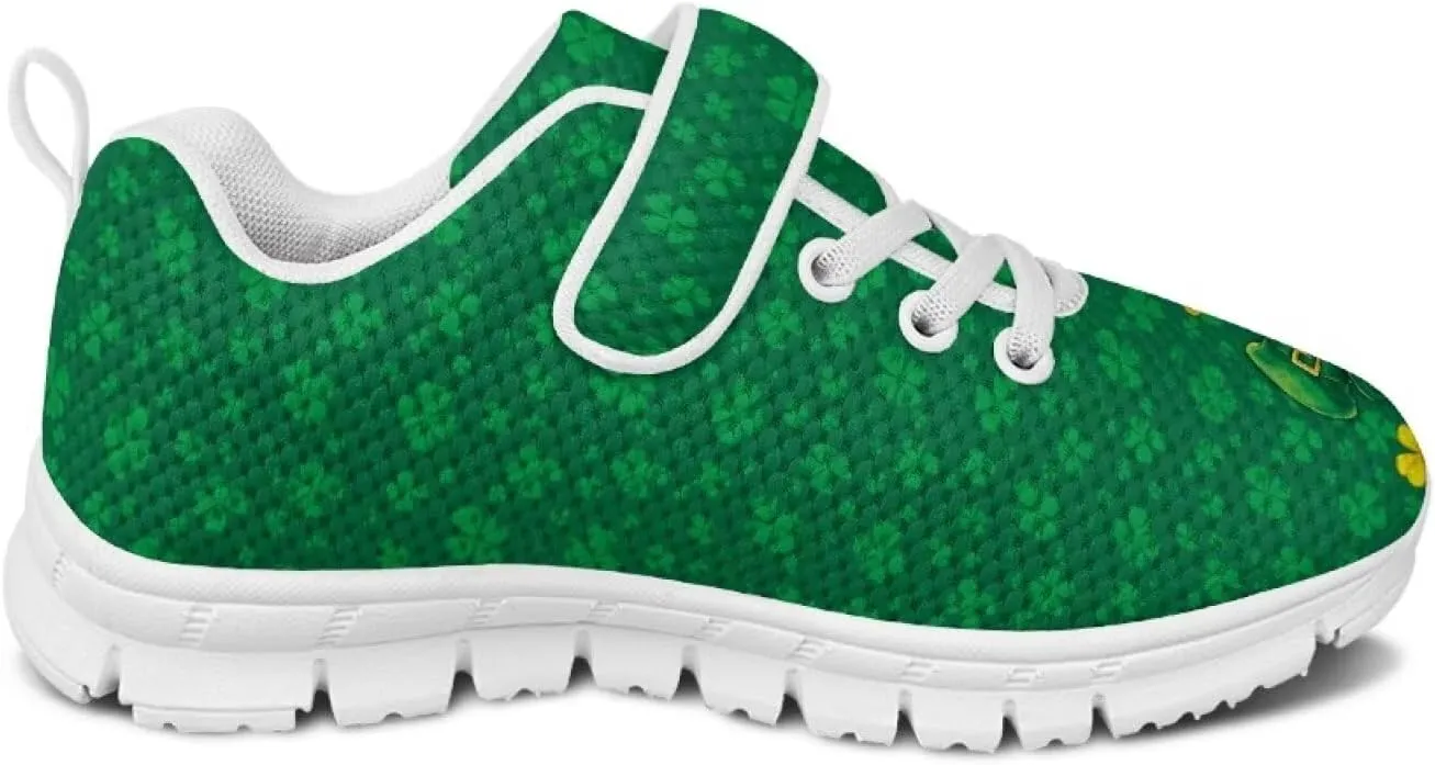 St. Patrick's Day Slip On Shoes for Girls Leaves Sneakers Size 11-2.5