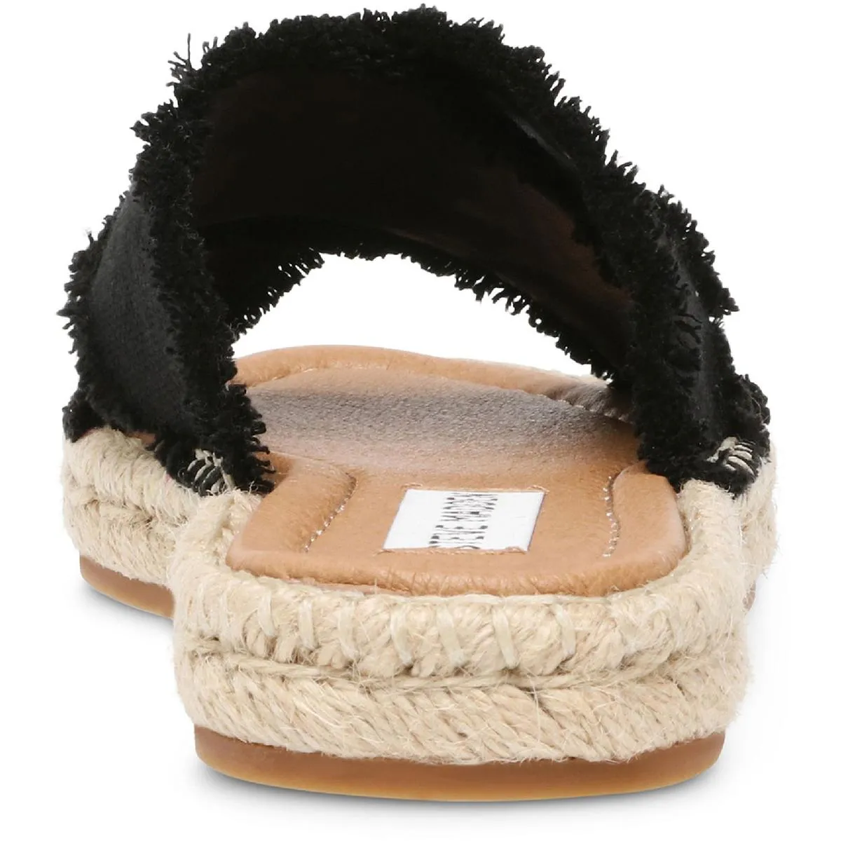 Steve Madden Womens Zelina Canvas Espadrille Slide Sandals