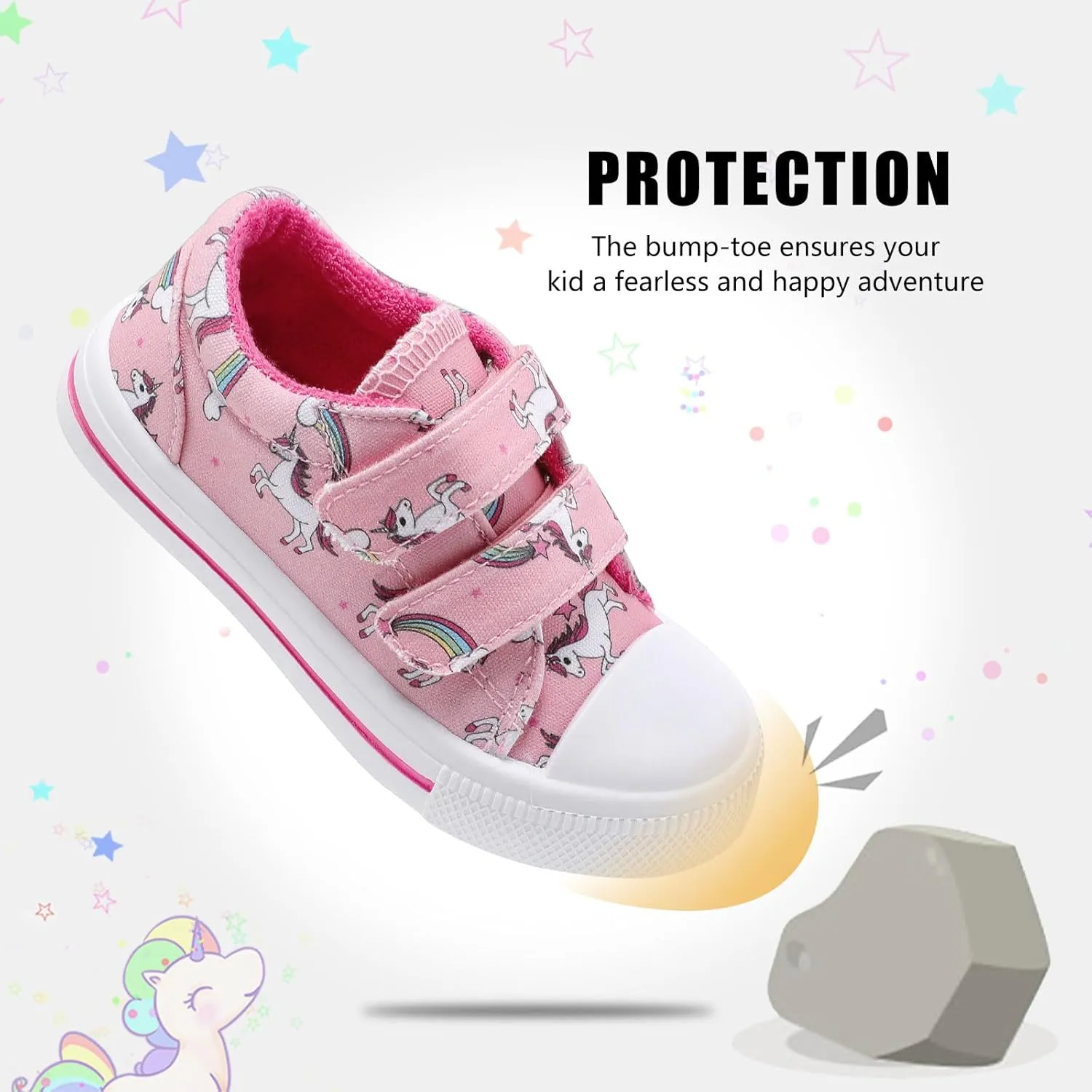 STQ Toddler Shoes Boys & Girls Canvas Kids Slip On Shoes
