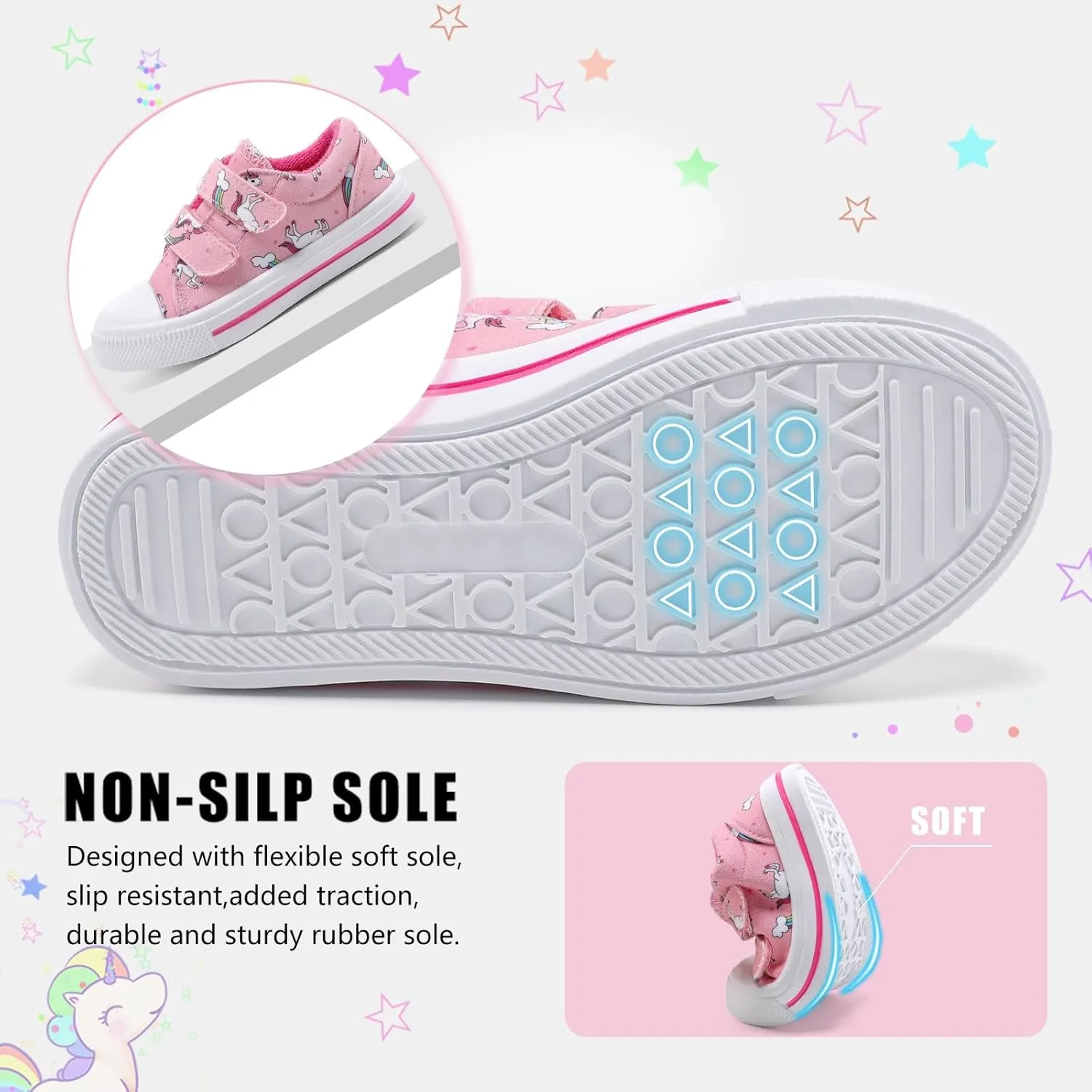 STQ Toddler Shoes Boys & Girls Canvas Kids Slip On Shoes