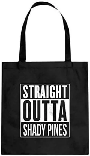 Straight Outta Shady Pines Cotton Canvas Tote Bag