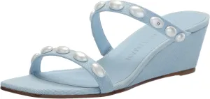 Stuart Weitzman Women's Pearlita 50 Wedge Slide Platform