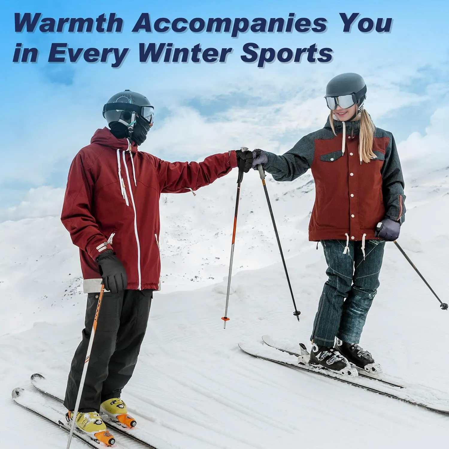 Sukeen Windproof Winter Gloves for Cold Weather, Soft Warm Touchscreen Anti-Slip Mens Winter Gloves for Running Driving Cycling Hiking Biking Outdoor Sports Daily Work