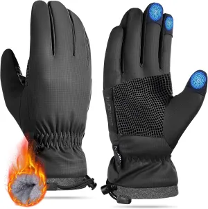 Sukeen Windproof Winter Gloves for Cold Weather, Soft Warm Touchscreen Anti-Slip Mens Winter Gloves for Running Driving Cycling Hiking Biking Outdoor Sports Daily Work