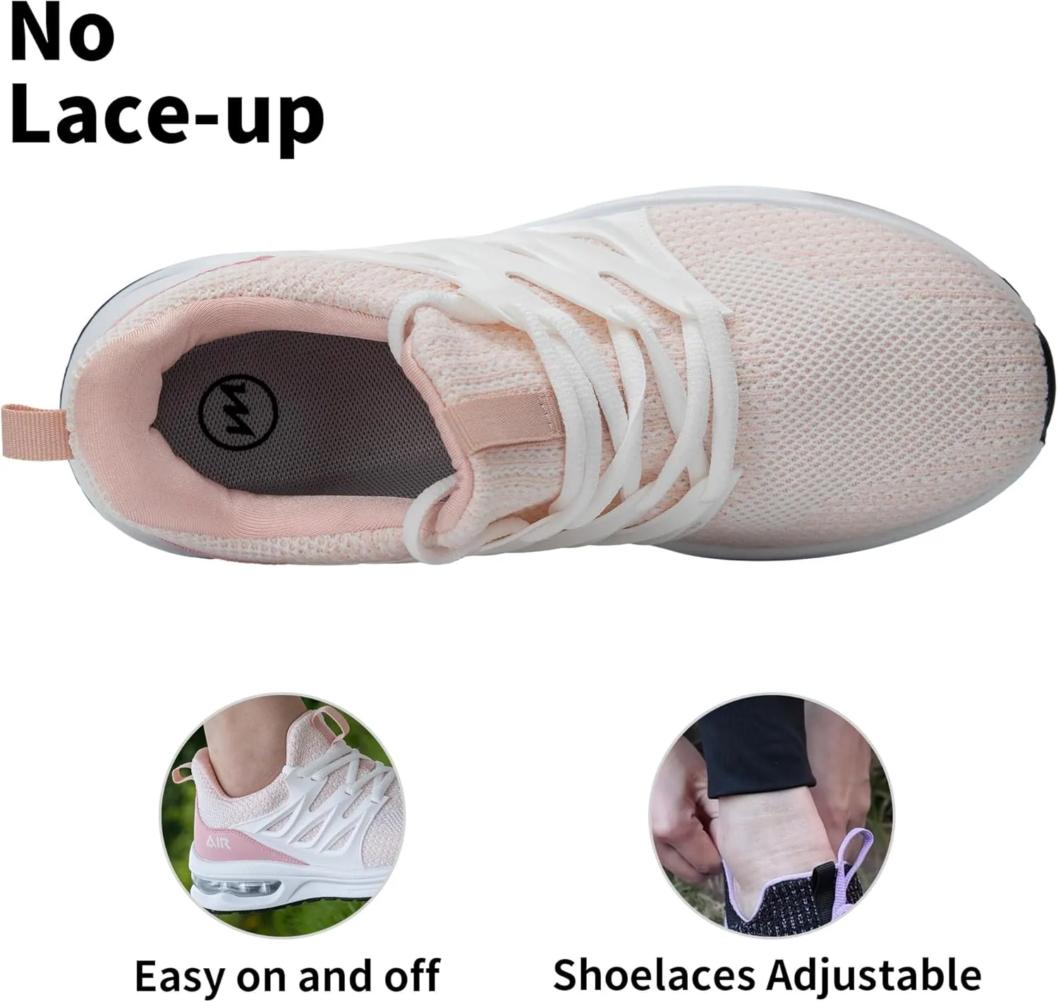 SURRAY Womens Tennis Shoes Slip on Walking Running Sneakers Comfortable Lightweight Gym Sports Workout Footwear US 5.5-11