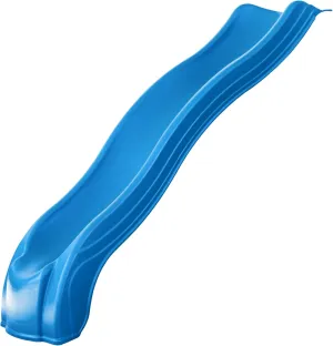 Swing-N-Slide WS 8202 Apex Wave 8 Foot Long Slide Plastic Outdoor Wave Slide for 4' Swing Set Decks, Blue