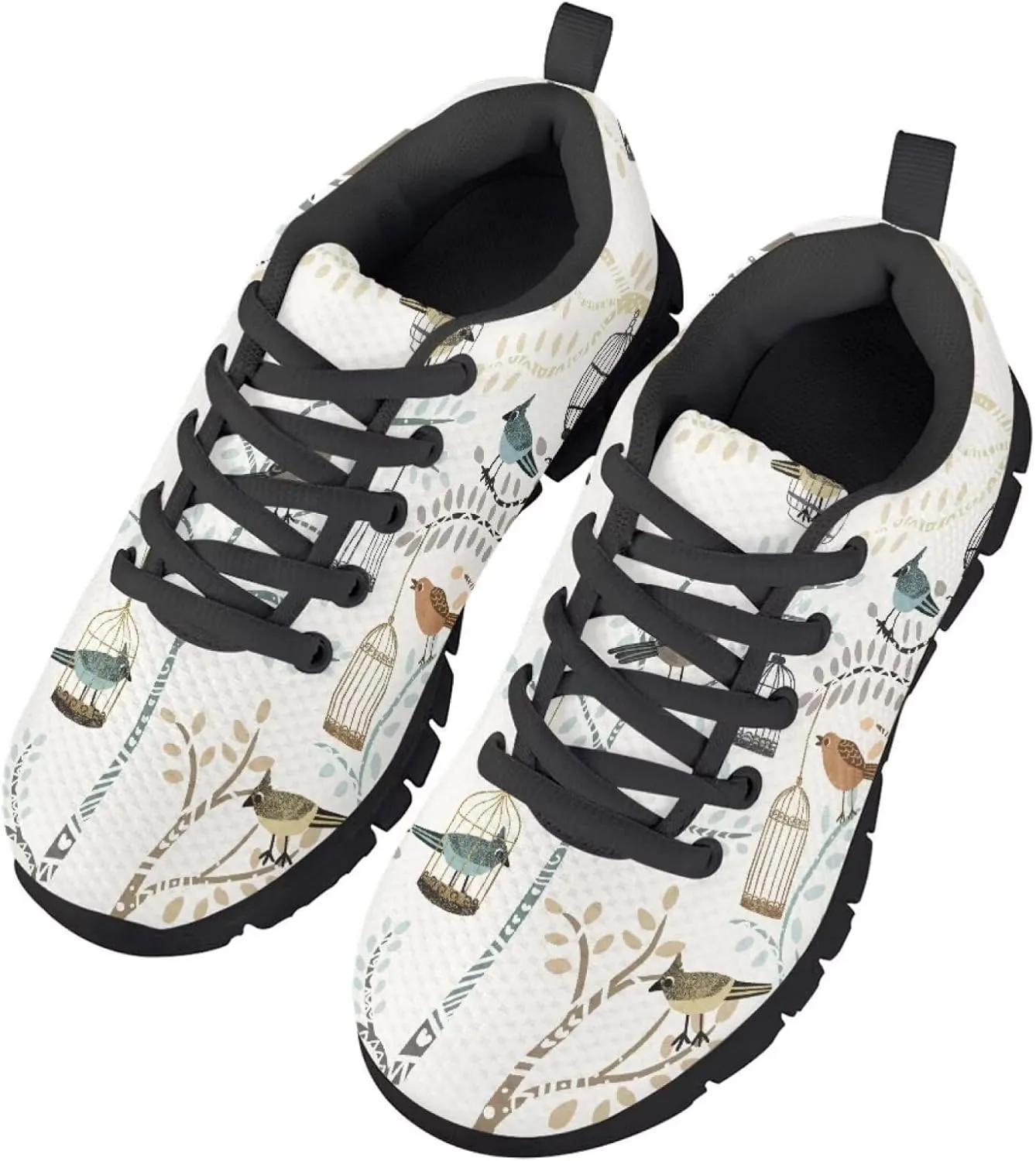 SYtrade Girls' Athletic Shoes Slip-On Tennis Sneakers Breathable Black Sole Walking Shoes