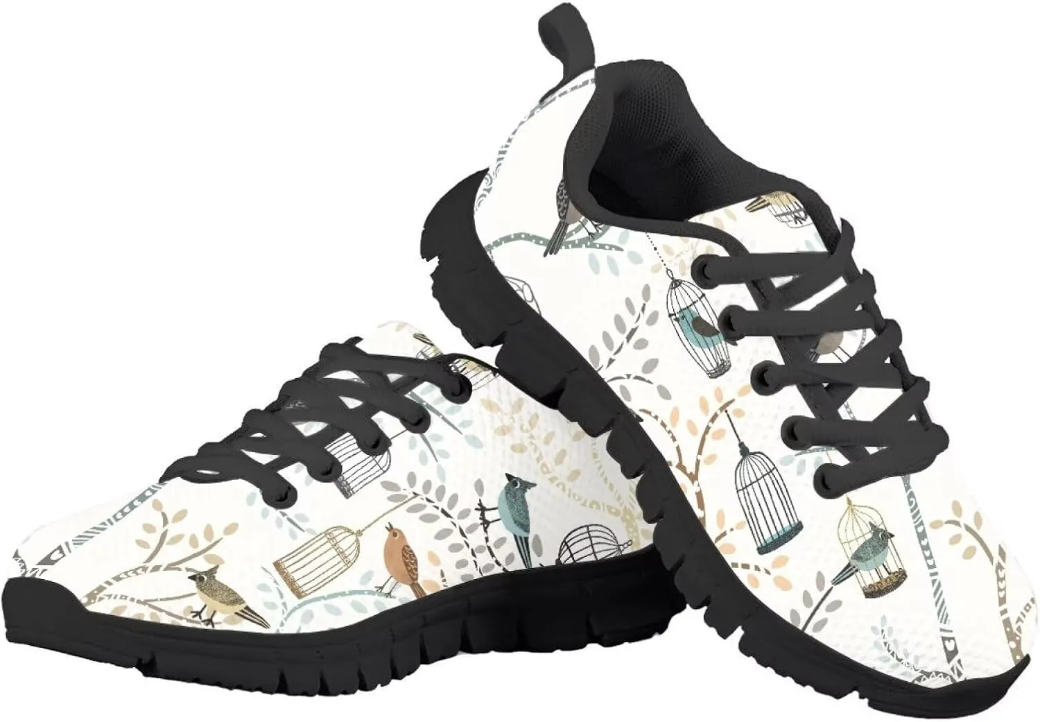 SYtrade Girls' Athletic Shoes Slip-On Tennis Sneakers Breathable Black Sole Walking Shoes