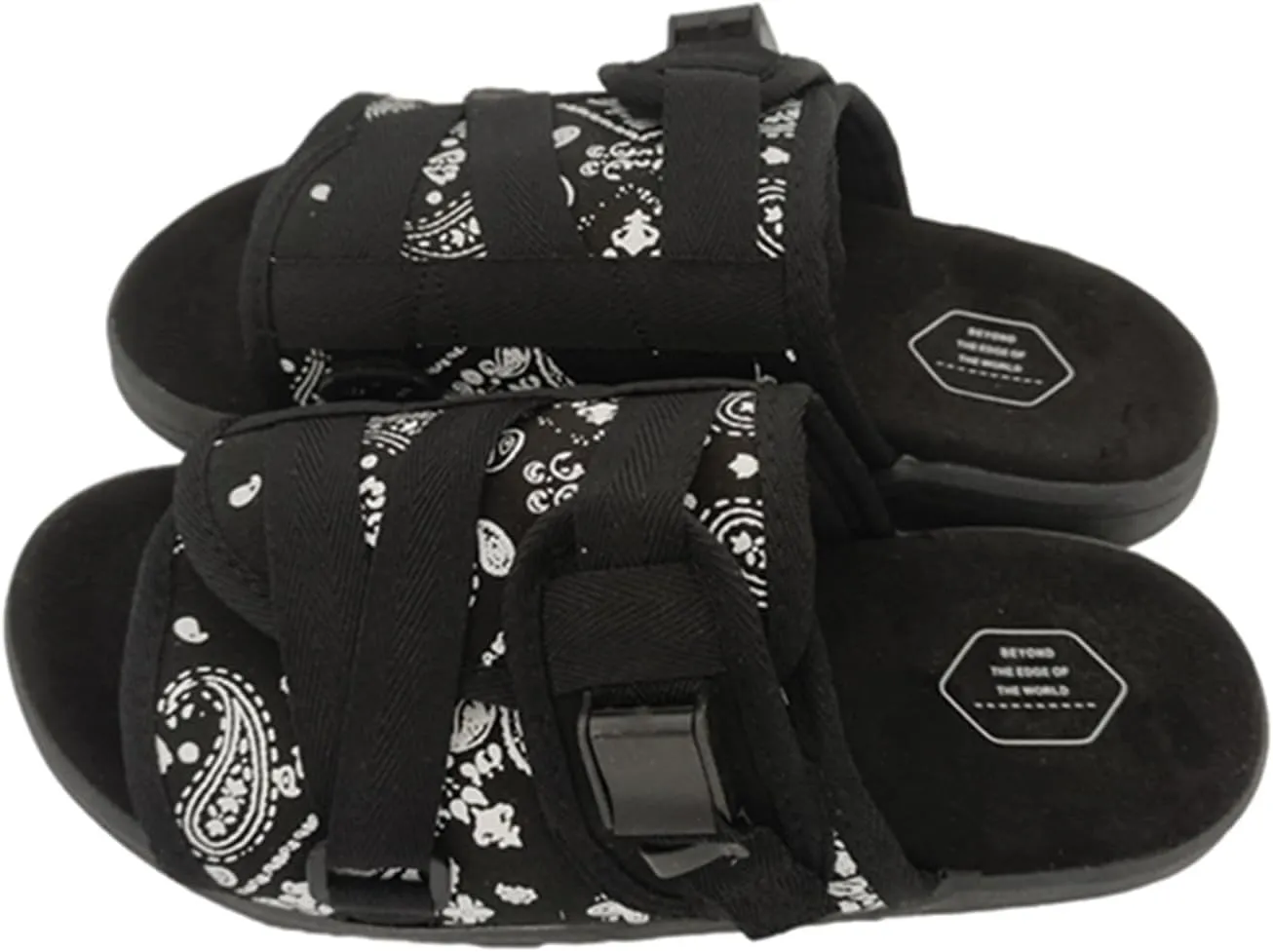SywzX&xfybz Summer Fashionable Printed Men's canvas Slippers Outdoor Couple's Casual Beach Sandals Men Shoes