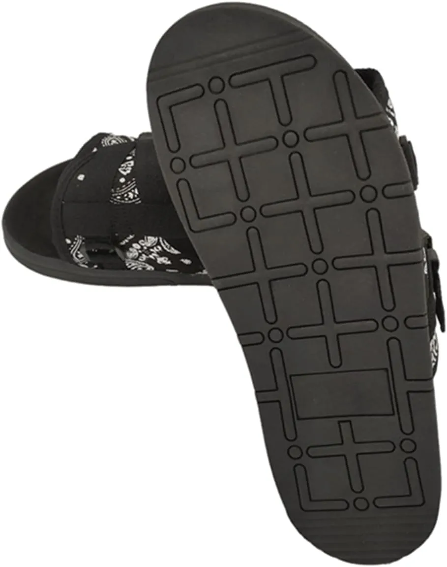 SywzX&xfybz Summer Fashionable Printed Men's canvas Slippers Outdoor Couple's Casual Beach Sandals Men Shoes