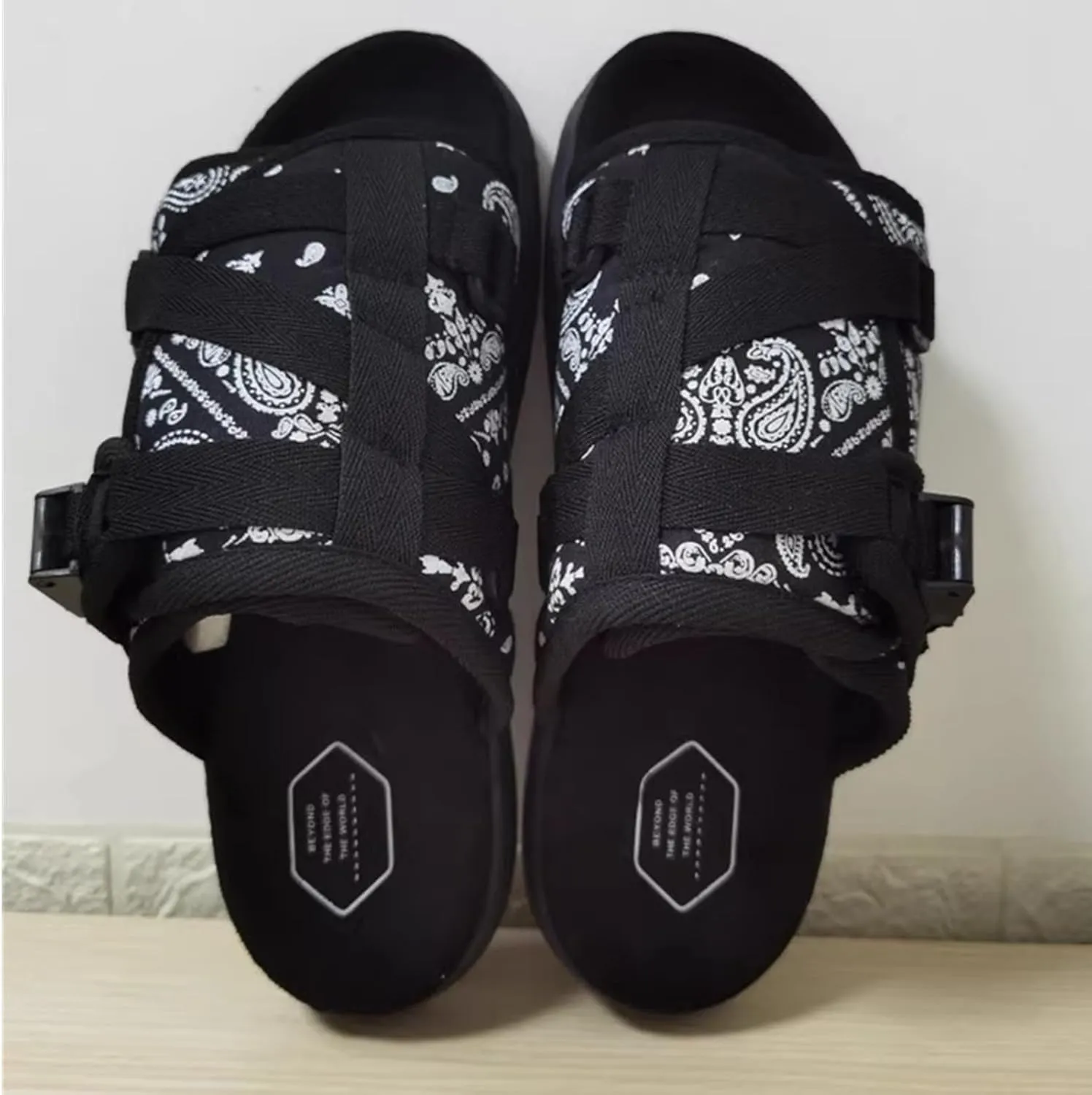 SywzX&xfybz Summer Fashionable Printed Men's canvas Slippers Outdoor Couple's Casual Beach Sandals Men Shoes