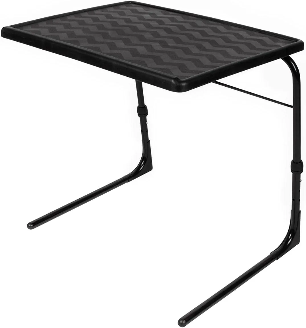 Table-Mate XL Plus TV Tray Table - Folding TV Dinner Table, Couch Table Trays for Eating Snack Food, Stowaway Laptop Stand, Portable Bed Dinner Tray - Adjustable TV Tables with 4 Set Angles, Black