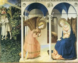 The Annunciation- Fra Angelico - Canvas OR FINE Print Wall Art