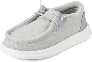The Children's Place,Baby Boys and Toddler Casual Slip On Shoes,Grey Canvas,Toddler,5