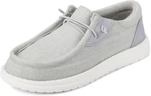 The Children's Place,Boys Casual Slip On Shoes,Grey Canvas,Big Kid,2