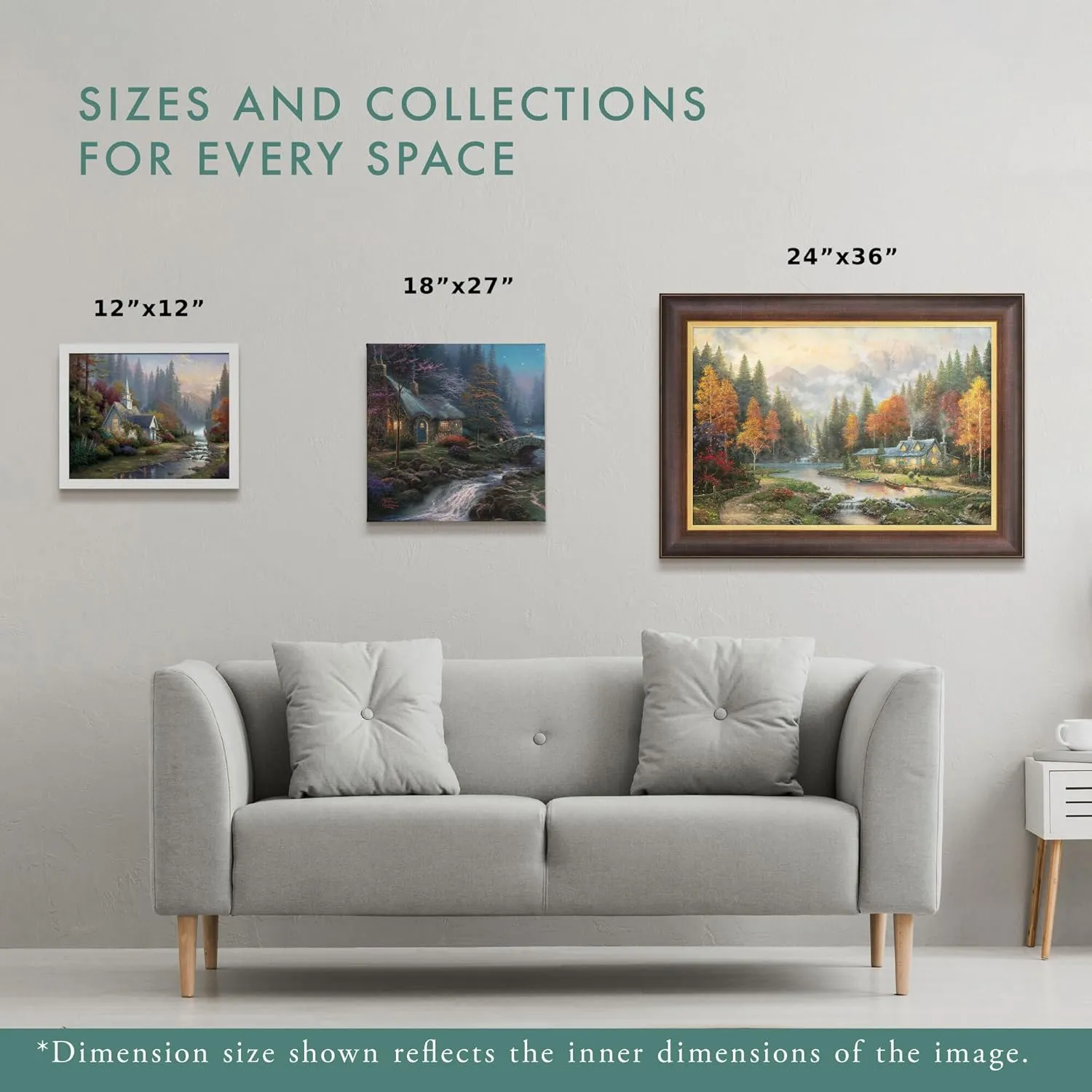 Thomas Kinkade Studios Disney 100th Celebration 8" x 10" Gallery Wrapped Canvas Art | Frameless Canvas Wall Art | Certificate of Authenticity Included