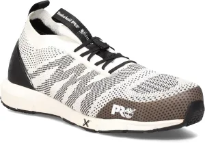 Timberland PRO Men's Radius Knit Slip-On Composite Safety Toe Industrial Athletic Work Shoe, White/Black, 15W
