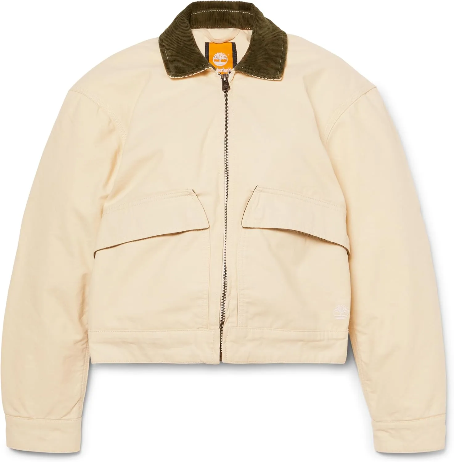 Timberland Women's Quilted Washed Canvas Jacket, Angora, Medium