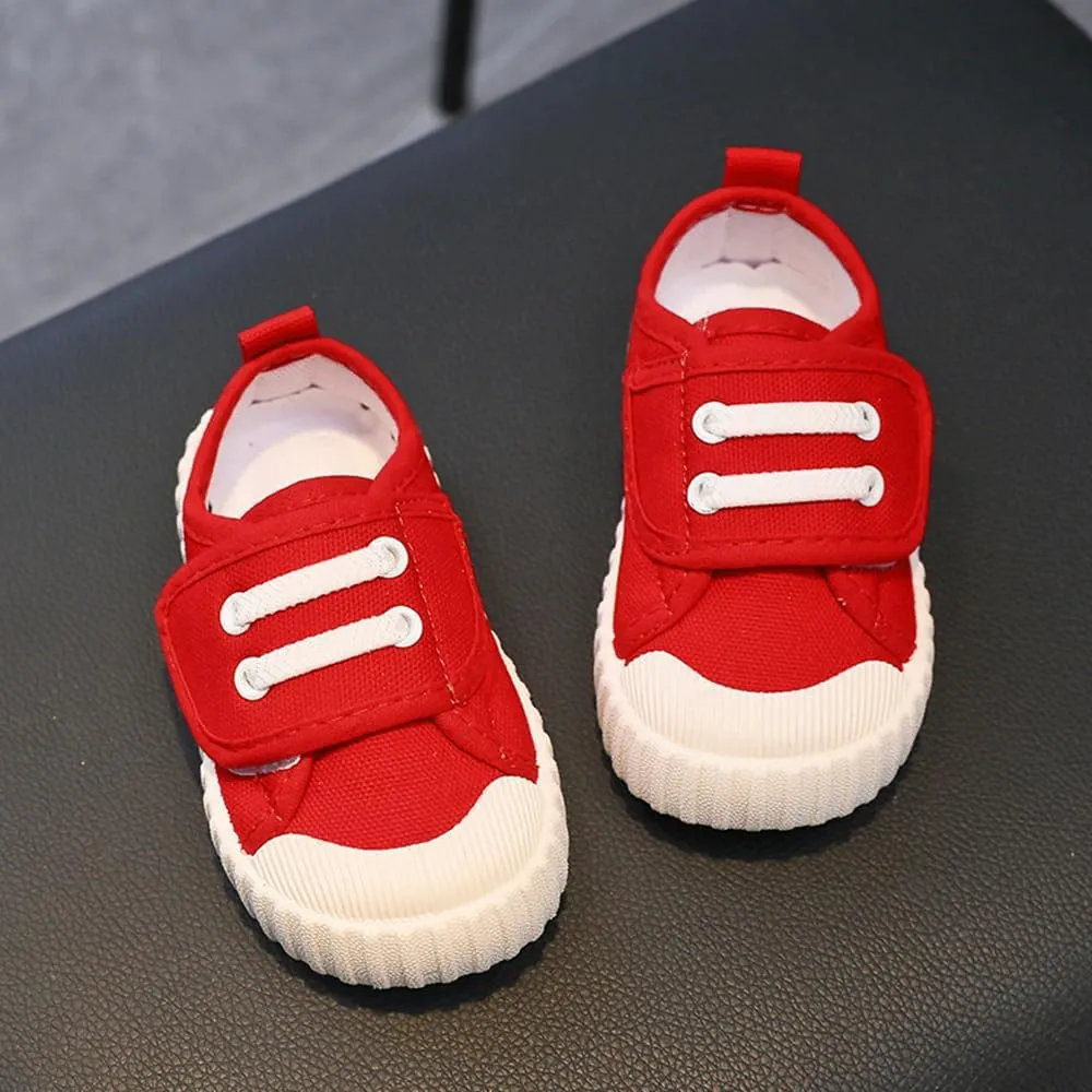 Toddler Boys Girls Slip On Canvas Sneakers Cartoon Dinasour Printed Little Kid Unisex Adjustable Strap Walking Shoes Lazy Shoes with Hook and Loops