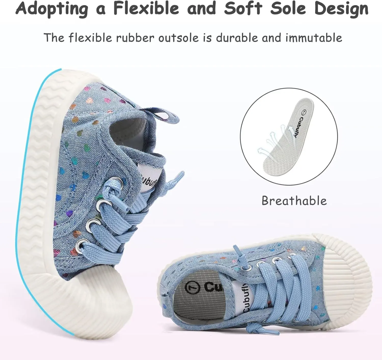 Toddler Shoes Boys Girls Slip On Canvas Sneakers