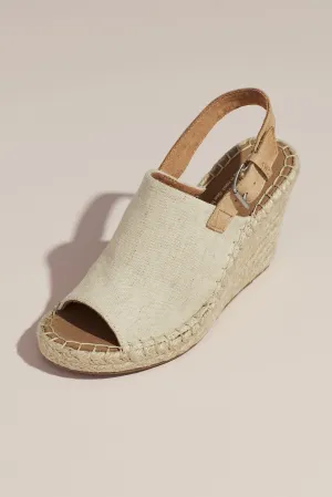 TOMS Canvas Espadrille Wedges