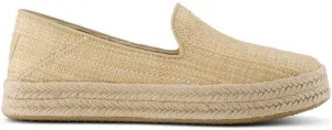 TOMS Womens Carolina Platform Espadrille Slip On Flats Casual - Yellow