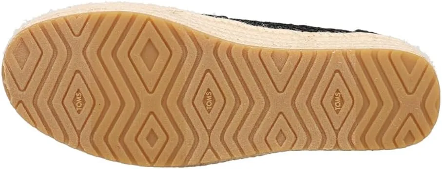 TOMS Womens Valencia Denim Espadrille Flats Casual - Blue