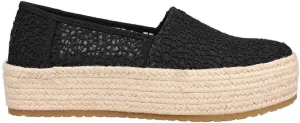 TOMS Womens Valencia Denim Espadrille Flats Casual - Blue