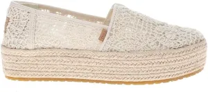 TOMS Womens Valencia Espadrille Slip On Flats Casual - Off White - Size 9 B