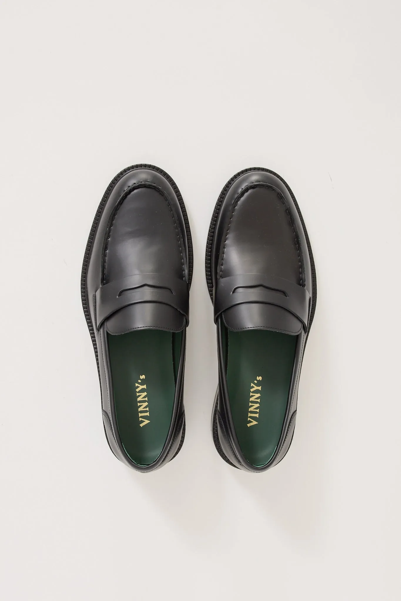 Townee Penny Loafer Black Polido Leather