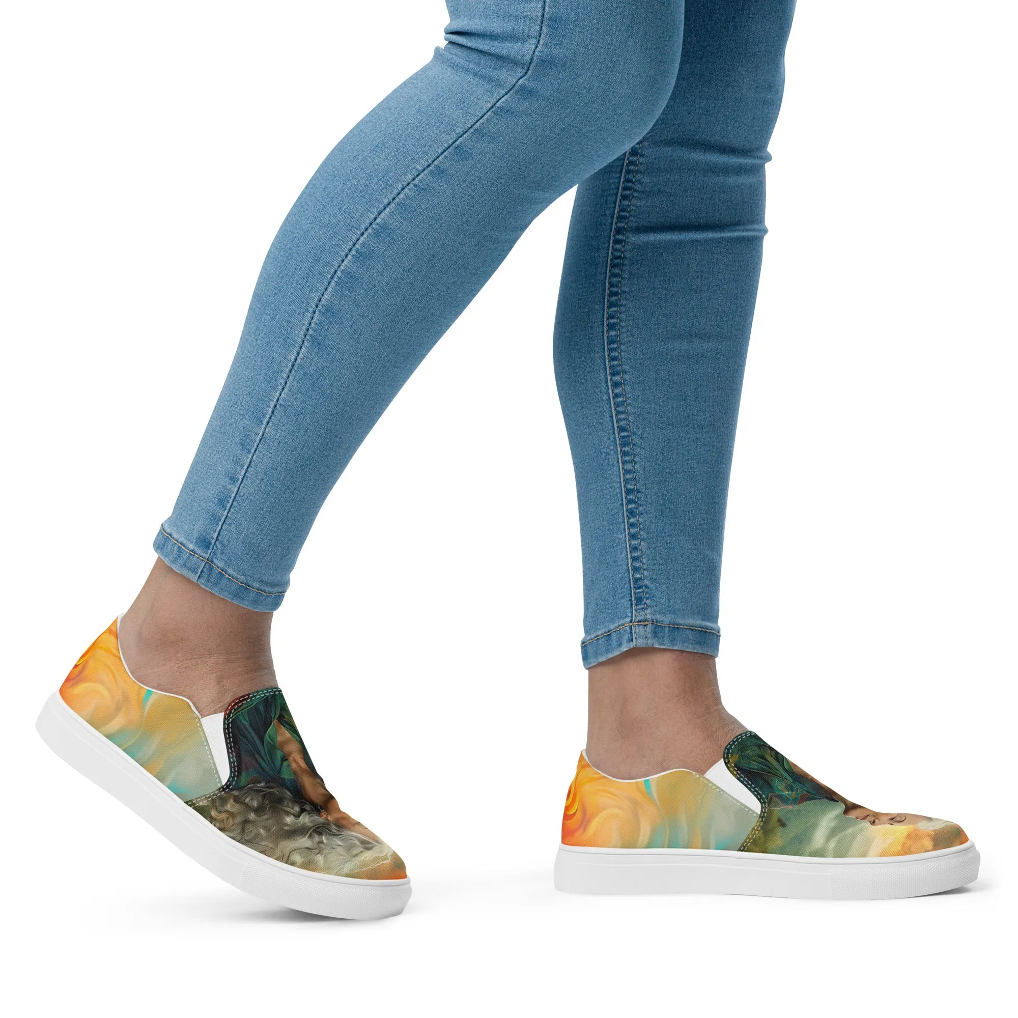 Tranquil Essence Women’s slip-on canvas shoes