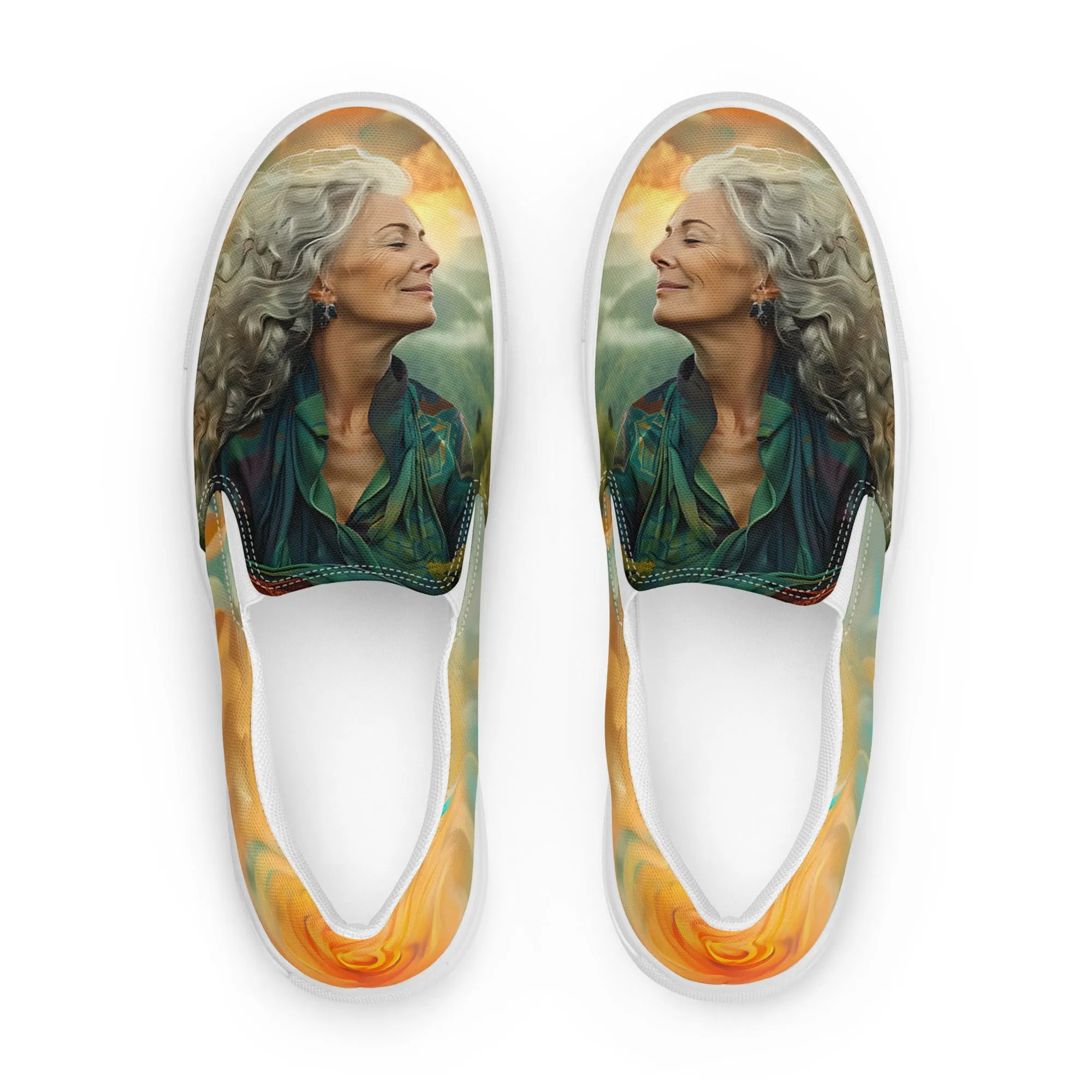 Tranquil Essence Women’s slip-on canvas shoes