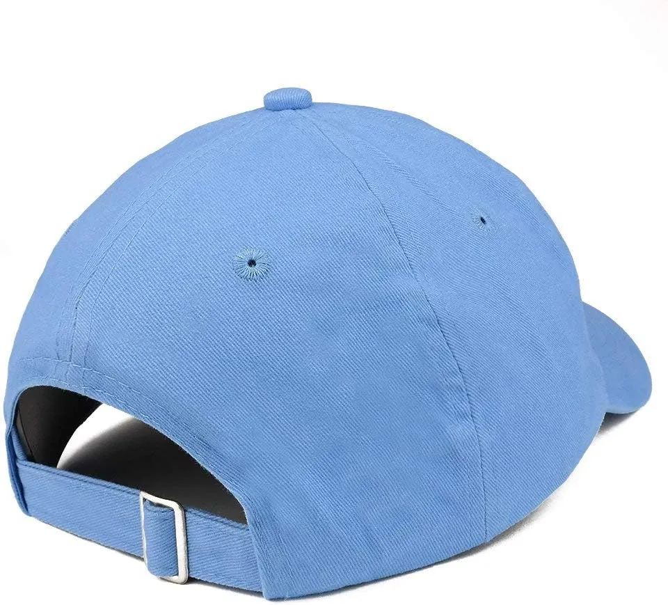 Trendy Apparel Shop Captain Anchor Embroidered Soft Crown 100% Brushed Cotton Cap